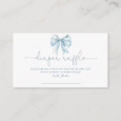 トリエブルーボウフランスのおむつラッフルチケット エンクロージャーカード (正面)