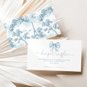 トリエブルーボウフランスのおむつラッフルチケット エンクロージャーカード