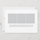 トリオとの筆記式ハンドレットグラッド発表 招待状 (裏面)