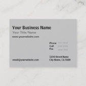 トリオのバランスのはすはエンボスそっくりの質開きます 名刺 (裏面)