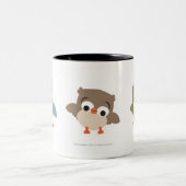 トリオのフクロウ ツートーンマグカップ (中央)