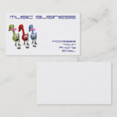 トリオの歌手ビジネス個人的なカード 名刺 (正面/裏面)