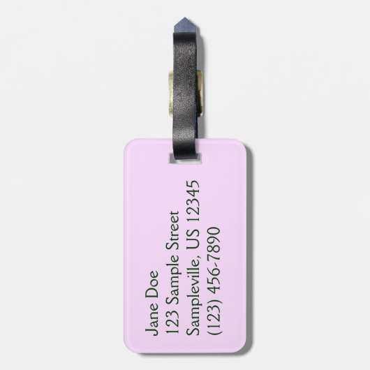 トリオオブクレマチスピンクとホワイト春つる植物 ラゲッジタグ (裏面縦)