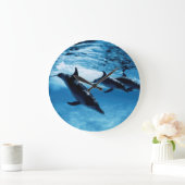 トリオオブドルフィンズ ラージ壁時計 (ホーム)