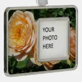 トリオオブピーチバラフローラ シルバープレートフレームオーナメント (右)