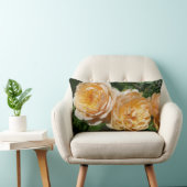 トリオオブピーチバラフローラ ランバークッション (椅子)