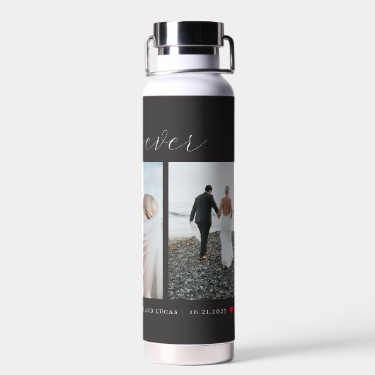 トリオコラージュ編集可能カラーウォーターボトル ウォーターボトル (背面)