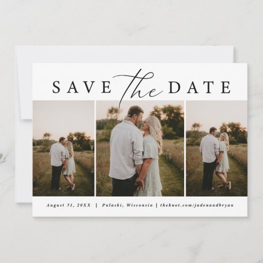 トリオモダン写真日付の両面を保存 セーブザデート (正面)