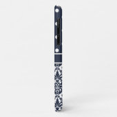 トリオモノグラムのネイビーダマスク Case-Mate iPhoneケース (裏面/左)