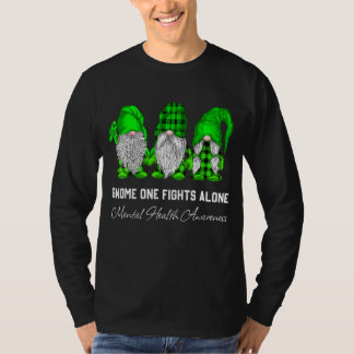 トリオ格言だけで戦うグリーンリボン精神衛生 Tシャツ