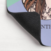 トリカラーアールヌーボーアルフォンスミュシャフーケ名 マウスパッド (コーナー)