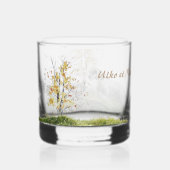 トリカラーイングリッシュセッターズアートウッドコック狩り ウイスキーグラス (裏面)