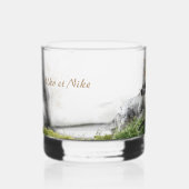 トリカラーイングリッシュセッターズアートウッドコック狩り ウイスキーグラス (右)