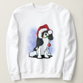 トリカラーカバリエスパニエル犬クリスマススススススシャツ スウェットシャツ