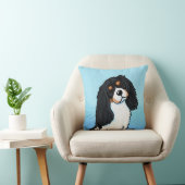 トリカラーカバリエスパニエル犬装飾用クッション クッション (椅子)