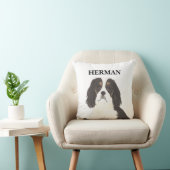 トリカラーカバリエールキングチャールズスパニエル犬リバーシブル クッション (椅子)