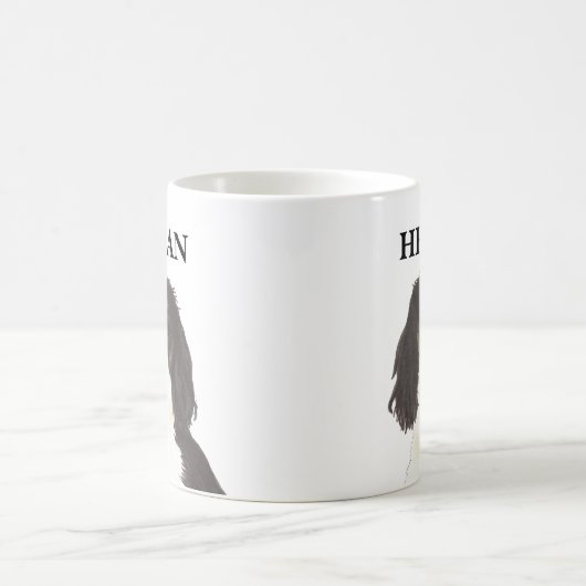 トリカラーカバリエールキングチャールズスパニエル犬 コーヒーマグカップ (中央)