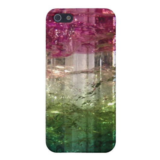 トリカラークリスタル抽象芸術アートSpeckiphone 4 ケース iPhoneケース (裏面)