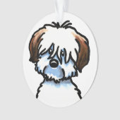 トリカラーコトンドゥチュラー顔 オーナメント (正面)