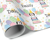 トリカラーシェパドールドッグ誕生日 ラッピングペーパー (ロールコーナー)