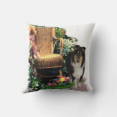 トリカラーラフなカラーアートギフト クッション (裏面)