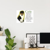 トリカラーラフなカラーギフト ポスター (ホームオフィス)