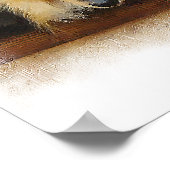 トリカラーラフCollieギフトアート ポスター (角)