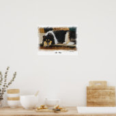 トリカラーラフCollieギフトアート ポスター (キッチン)