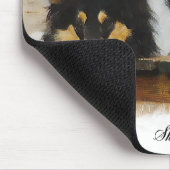 トリカラーラフCollieギフトアート マウスパッド (コーナー)