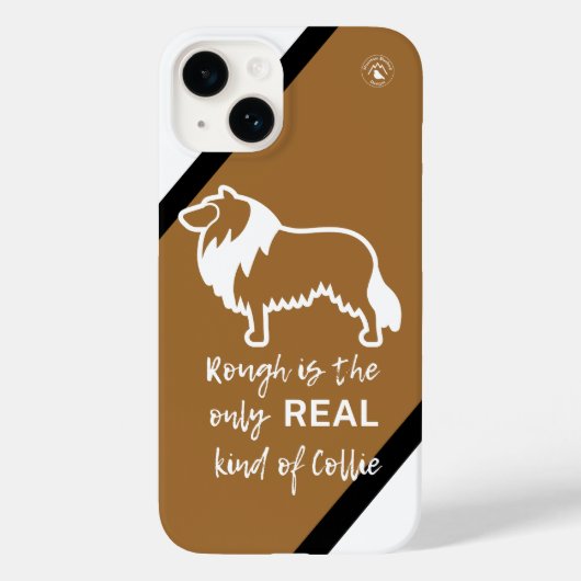トリカラーラフCollie Apple iPhone 14 Case-Mate iPhoneケース (裏面)