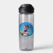 トリガーフィッシュアットコーラルリーフ – 写真デザイン | ウォーターボトル (背面)