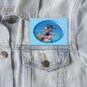 トリガーフィッシュアットコーラルリーフ – 写真デザイン | 缶バッジ (インサイチュ)