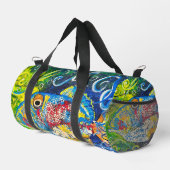 トリガーフィッシュプリントカットソーバッグ ダッフルバッグ (右コーナー)