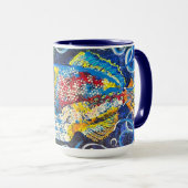 トリガーフィッシュマグブルー マグカップ (正面右)