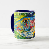 トリガーフィッシュマグブルー マグカップ (正面左)