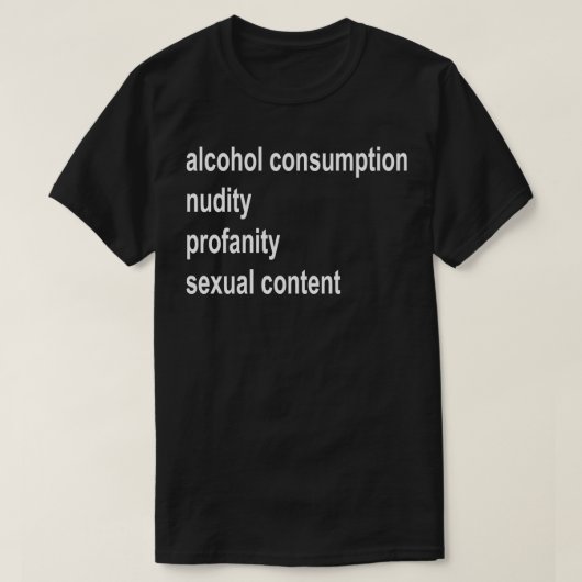 トリガ警告ー1 Tシャツ (デザイン正面)