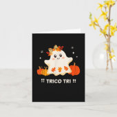 トリキュートハロウィーンメキシ不気味コ幽霊パンガリッシュ カード (黄色い花)