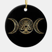 トリクエトラ生命の三重ムーンツリー セラミックオーナメント (正面)