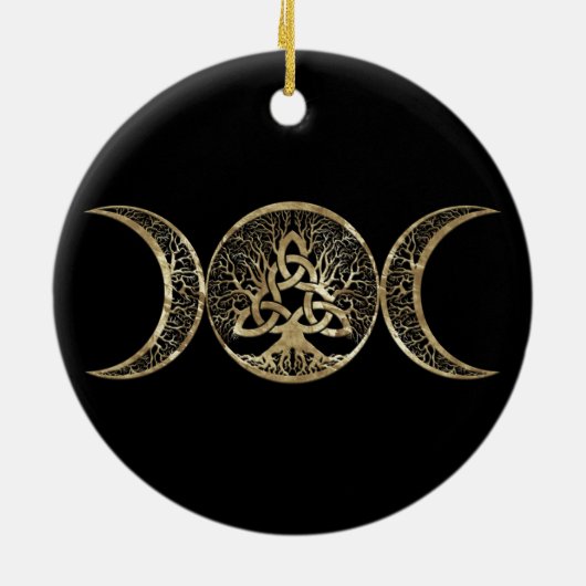 トリクエトラ生命の三重ムーンツリー セラミックオーナメント (裏面)