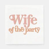 トリクシー・レトロ 70's パーティーの妻 ブライズメイド スタンダードランチョンナプキン (正面)