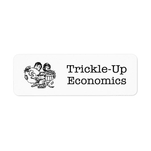 トリクルアップ経済学 ラベル (正面)