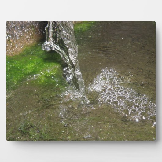 トリクル滝バブリング水プラーク フォトプラーク (正面)