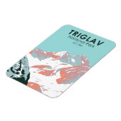 トリグラフナショナルパーク山トリグラフスロベニア マグネット (左側)