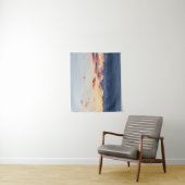 トリグラフ上空の明るいオレンジ色の雲、スロベニア タペストリー (インサイチュ)