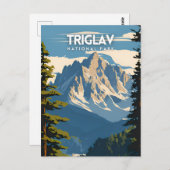 トリグラフ国立公園旅行ポスター ポストカード (正面/裏面)