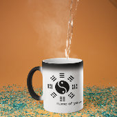 トリグラムと時計の中国のカスタマイズ可能 モーフィングマグカップ