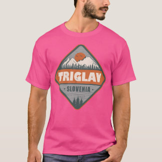 トリグラヴスロベニアスロベニアアルプスヴィンテージハイキングデズ Tシャツ