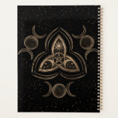 トリケトラトリプルムーンオーナメントウィズペンタグラム プランナー手帳 (裏面)