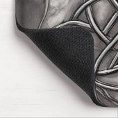 トリケトラ三位一体ノットシルブリピーターフェイクメタル マウスパッド (コーナー)