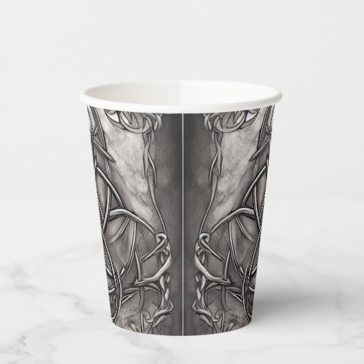 トリケトラ三位一体ノットシルブリピーターフェイクメタル 紙コップ (左)